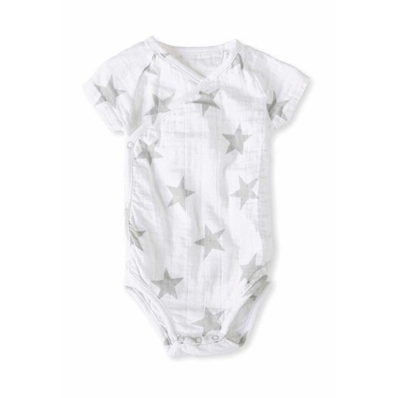 aden + anais Other - aden + anais star print kimono onesie size…